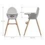 Стілець для годування Kinderkraft 2 в 1 Fini 2 Grey (5902533924509)