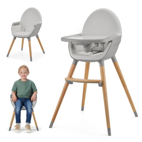 Стілець для годування Kinderkraft 2 в 1 Fini 2 Grey (5902533924509)