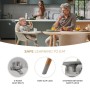 Стілець для годування Kinderkraft 2 в 1 Fini 2 Grey (5902533924509)