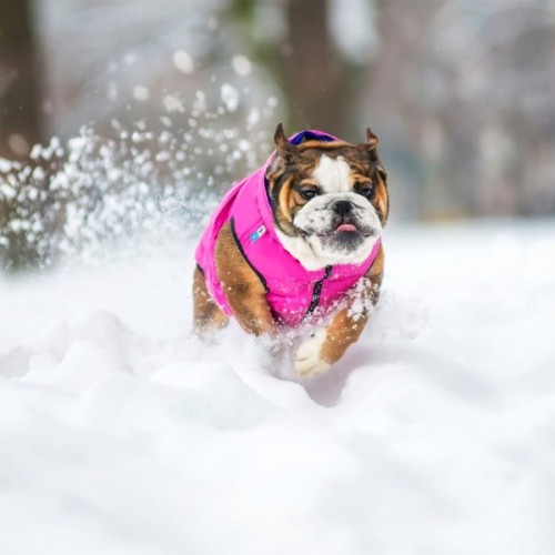 Курточка для тварин Airy Vest двостороння S 35 фіолетово-рожева (1585)