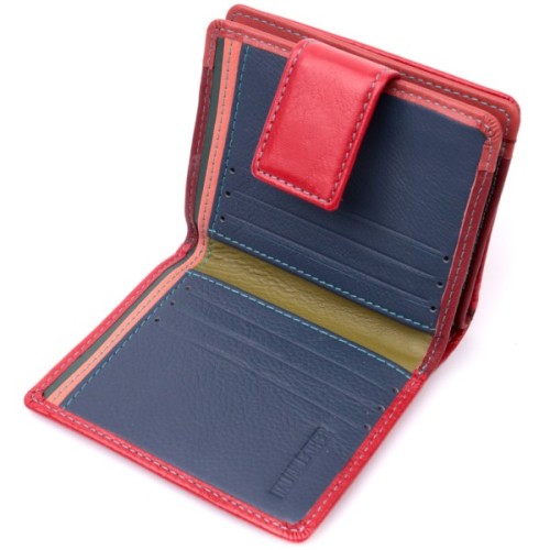 Гаманець ST Leather З натуральної шкіри Червоний (19437)