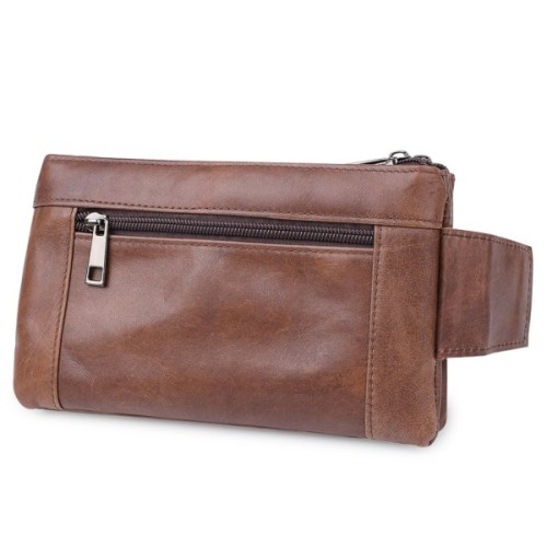Сумка Vintage На пояс унісекс Коричнева (20457)