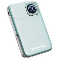 Батарея універсальна ColorWay 10 000 mAh PD/22.5W, 15W MagSafe & Watch Wireless Aquamarine (CW-PB100LPA2MT-WPDD)