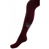 Колготки дитячі BNM з серцем з страз (M0C0302-2032-13G-red)