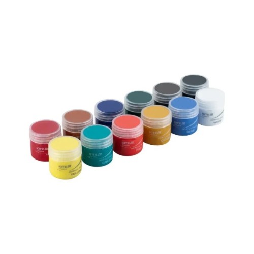 Акрилові фарби Kite Creative 12 кольорів, 20 мл (K-275)