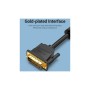 Кабель мультимедійний DVI M to VGA M 3.0m 24+5pin black Vention (EACBI)