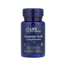 Вітамінно-мінеральний комплекс Life Extension L-ерготіонеїн та молодість, 5 мг, Essential Youth L-Ergothioneine, 30 вег (LEX-24313)