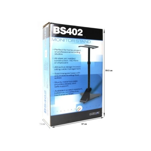 Стійка для звукового обладнання Quik Lok BS402 Monitor Stand (208904)