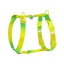 Шлея для собак WAUDOG Nylon Recycled анатомічна H-подібна з QR-паспортом, пластиковий фастекс, XL салатова (47545)