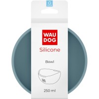 Посуд для котів WAUDOG Silicone Миска 250 мл сіра (508111)