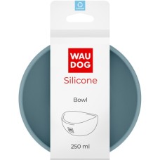 Посуд для котів WAUDOG Silicone Миска 250 мл сіра (508111)