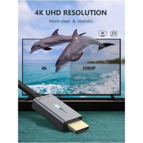 Кабель мультимедійний miniDisplayPort M to HDMI M 1.0m Cabletime (CA914593)