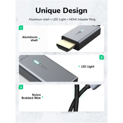 Кабель мультимедійний miniDisplayPort M to HDMI M 1.0m Cabletime (CA914593)