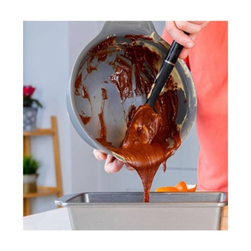 Лопатка кухонна KitchenAid Classic для тіста 30 см чорний (KHH030OHOBE)