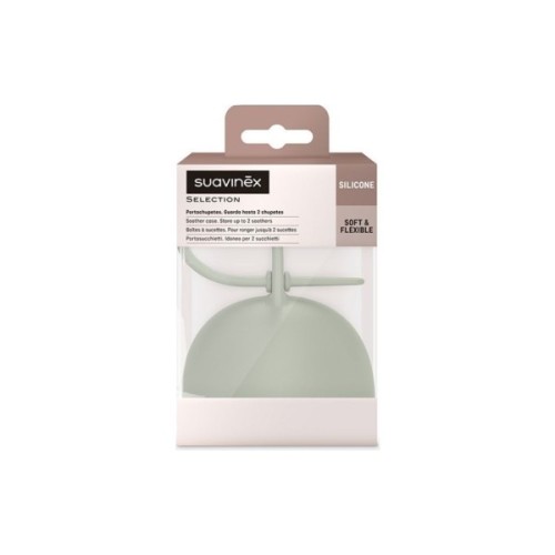 Контейнер для пустушок Suavinex Colour Essence силіконовий, зелений (401536)