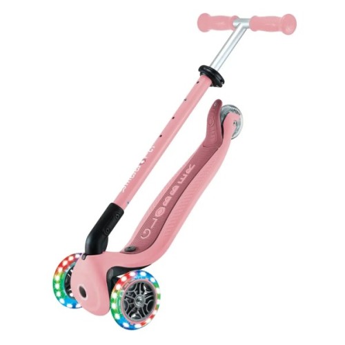 Самокат Globber серії Go Up Active 360 пастельно-рожевий Колеса з підсвічуванням (749-310)