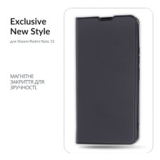 Чохол до мобільного телефона BeCover Exclusive New Style Xiaomi Redmi Note 15 4G Black (715931)