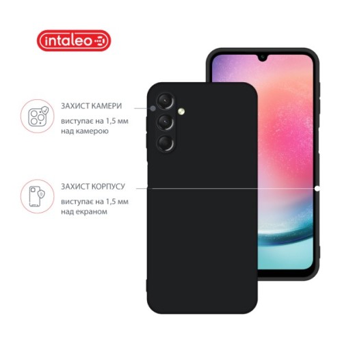 Чохол до мобільного телефона Intaleo Silicone Samsung Galaxy A24 Black (1283126600098)