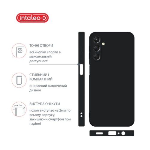 Чохол до мобільного телефона Intaleo Silicone Samsung Galaxy A24 Black (1283126600098)