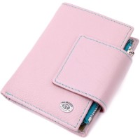 Портмоне ST Leather З натуральної шкіри Бежеве (19452)