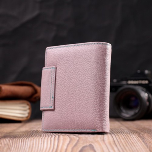 Портмоне ST Leather З натуральної шкіри Бежеве (19452)