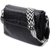 Сумка Vintage Жіноча з натуральної шкіри Чорна (22330)