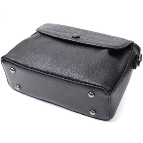 Сумка Vintage Жіноча з натуральної шкіри Чорна (22330)