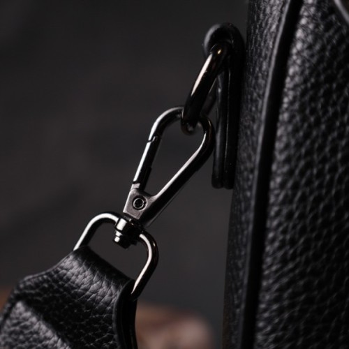 Сумка Vintage Жіноча з натуральної шкіри Чорна (22330)