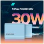 Зарядний пристрій Canyon 30CL OnCharge USB-C PD30W Light Blue (CNE-CHA30CLLBL)