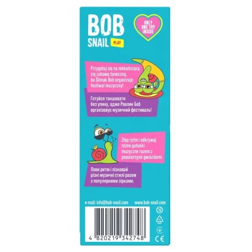 Цукерка Bob Snail Равлик Боб набір Яблуко-груша з іграшкою 20 г (4820219342748)