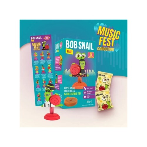 Цукерка Bob Snail Равлик Боб набір Яблуко-груша з іграшкою 20 г (4820219342748)