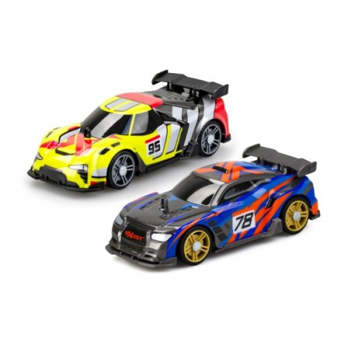 Ігровий набір Silverlit BUILD 2 DRIVE DUO PACK RACE SET, РК, 2,4 GHz (ГГц), жовта та синя (20705)