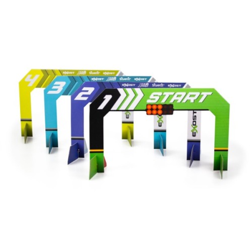 Ігровий набір Silverlit BUILD 2 DRIVE DUO PACK RACE SET, РК, 2,4 GHz (ГГц), жовта та синя (20705)