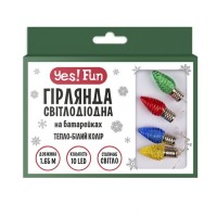 Гірлянда YES! Fun На мідному дроті Шишки 10 LED Тепло-біла 1.65 м На батарейках (801209)