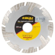 Круг відрізний Sigma алмазний Глибокий різ 125x22.2мм (1923031)