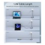 Дата кабель USB-C to USB-C 2.0m USB4 Gen 3 240W 8K Choetech (XCC-1042)