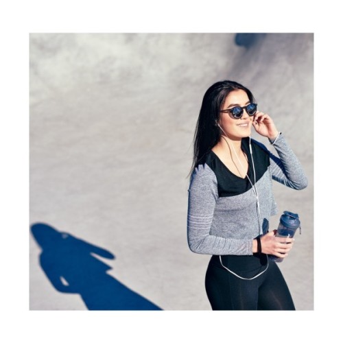 Шейкер спортивний SmartShake Slim 500ml Gray (10252901)