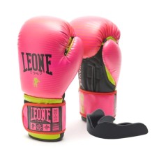 Боксерські рукавички Leone GN313 Waves Fuxia 12 унцій (капа в комплекті) (GN313_Fuxia_12oz)