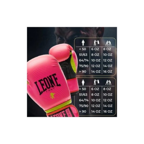 Боксерські рукавички Leone GN313 Waves Fuxia 12 унцій (капа в комплекті) (GN313_Fuxia_12oz)