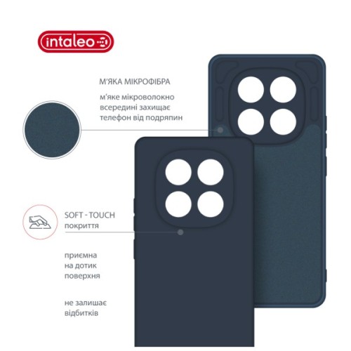 Чохол до мобільного телефона Intaleo Silicone Xiaomi Redmi Note 14 Pro Plus Dark Blue (1283126617249)