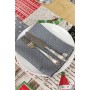 Серветка на стіл Прованс Merry Christmas сіра 35x45 см (4823093448780)