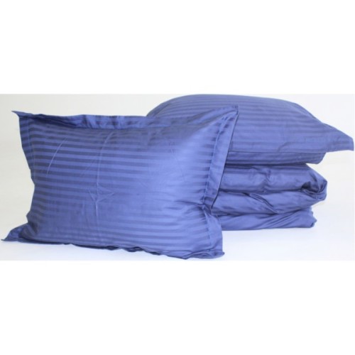 Постільна білизна MirSon SatinStripe 30-0020SmokyBlue 220х240 King Size (2200005255360)