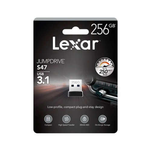 USB флеш накопичувач Lexar 256GB S47 USB 3.1 (LJDS47-256ABBK)