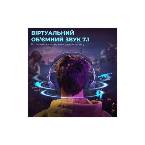 Навушники Fifine H16 7.1 RGB Black (H16)