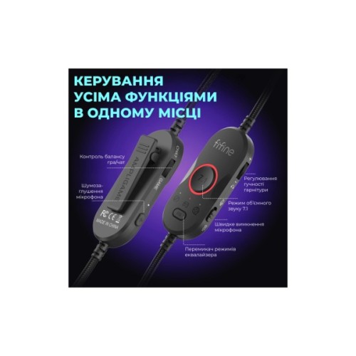 Навушники Fifine H16 7.1 RGB Black (H16)