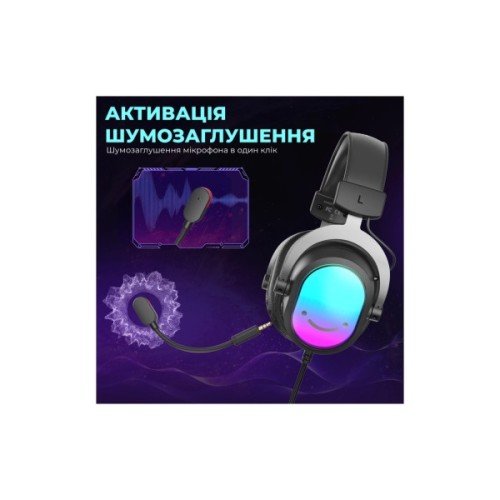 Навушники Fifine H16 7.1 RGB Black (H16)