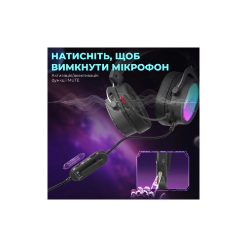 Навушники Fifine H16 7.1 RGB Black (H16)