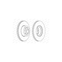 Гальмівний диск FERODO DDF1555