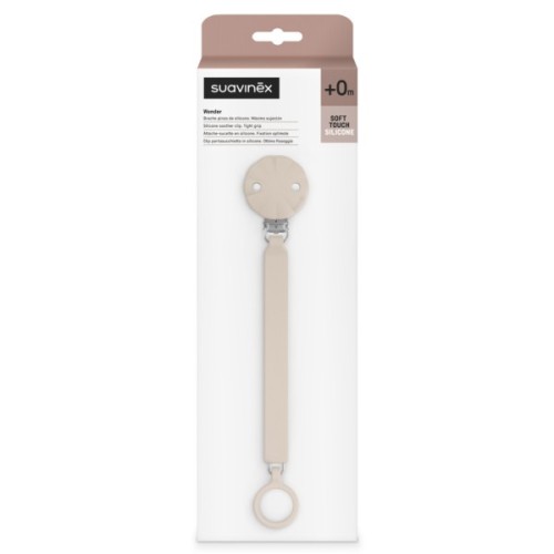 Кліпса для пустушок Suavinex Wonder нюдова (402541)