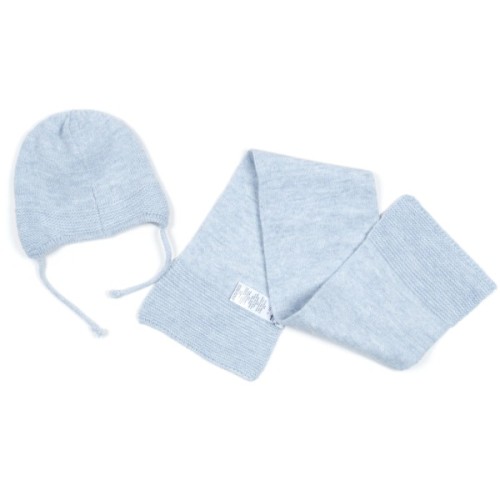 Шапка дитяча Na з шарфом (NA 1177-50-blue)